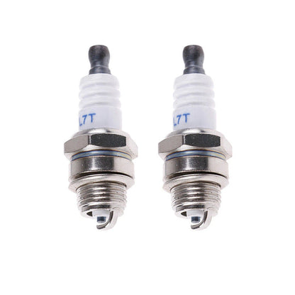 2Pc L7T Spark Plug For 350 351 Chainsaw Various Strimmer Lawnmover Hedge Trimmer