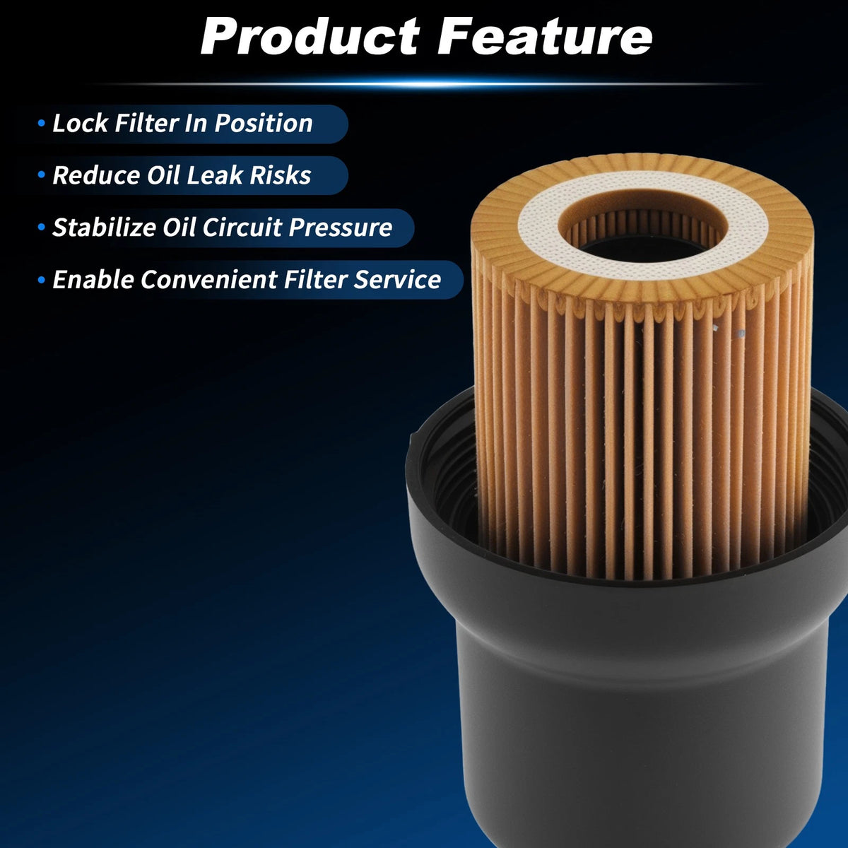 Car Oil Filter Housing Cap for Volkswagen Jetta (2005–2014) 06D115562