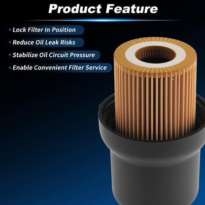 Car Oil Filter Housing Cap for Volkswagen Jetta (2005–2014) 06D115562