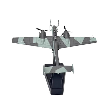 Diecast Alloy Messerschmitt BF110 Fighter Model with Stand (1/100 Scale)