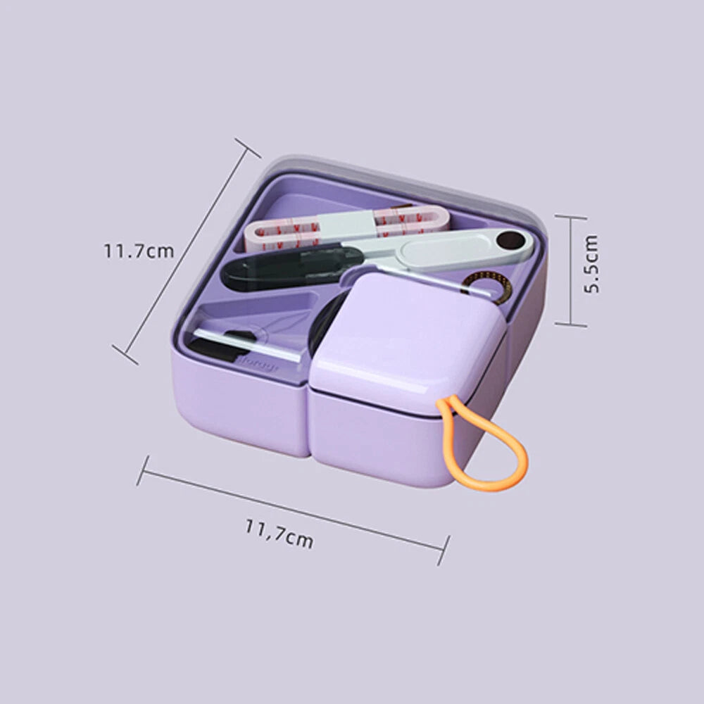 Sewing Kit with Scissors, Needles, Thimble, Thread, Tape Measure