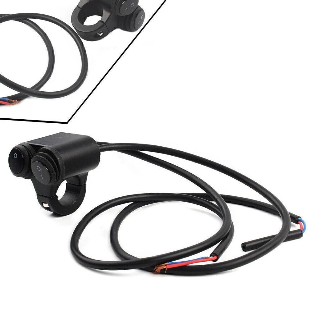22mm Aluminum Motorcycle Handlebar Headlight Fog Spot Light Switch