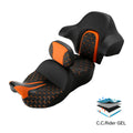 Gel Seat with Backrest Pads for Harley Touring (2014–2023)