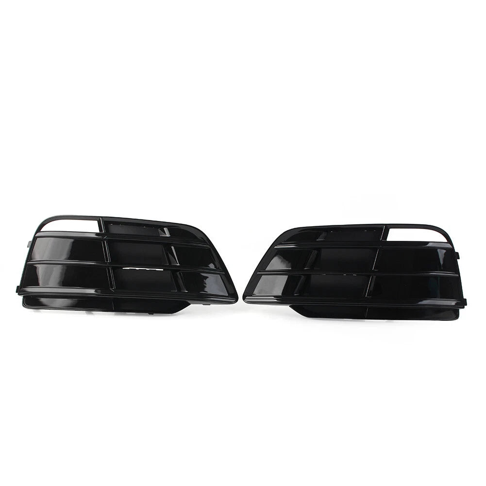 Pair Front Bumper Fog Light Grille Grill Cover For Audi Q5 SQ5 2018-2022