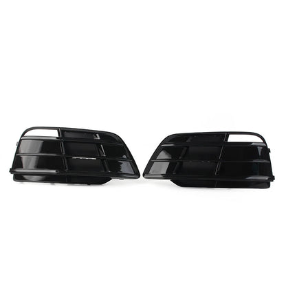 Pair Front Bumper Fog Light Grille Grill Cover For Audi Q5 SQ5 2018-2022