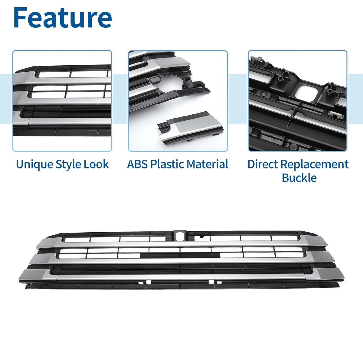 Front Hood Bumper Grille for Toyota Highlander (2017–2019) No.531020E070