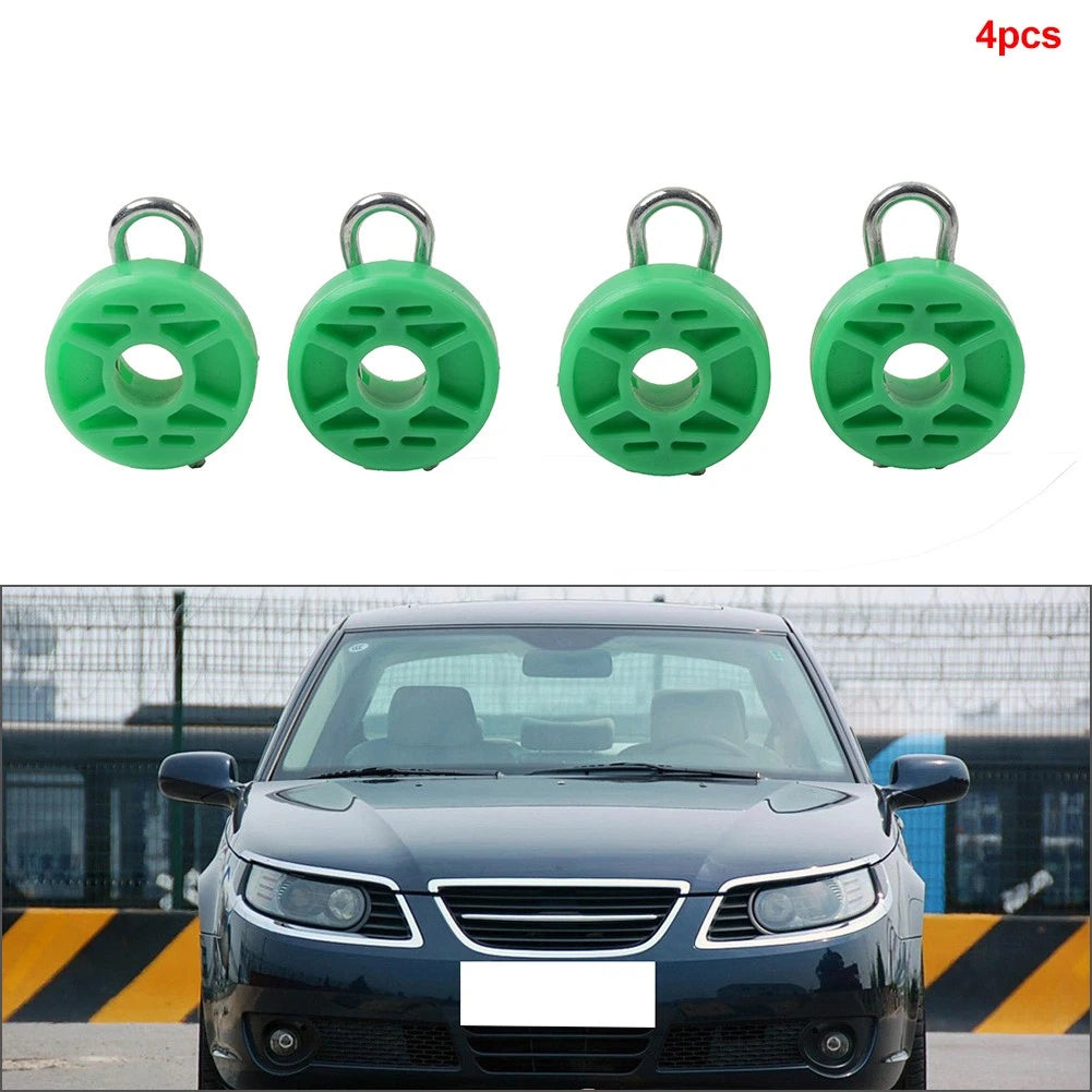 4x Front Power Window Regulator Guide Roller Clip Fit Saab 9-3 9-5 For Volvo S70