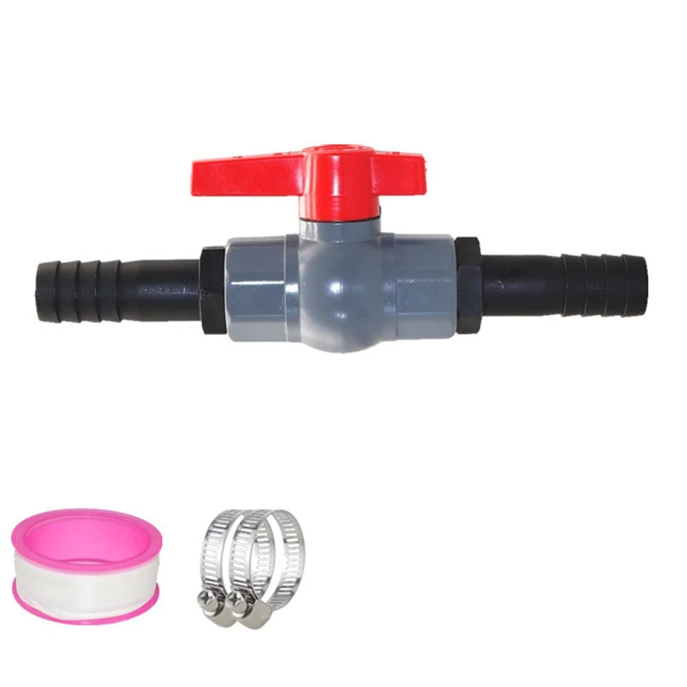 PVC Shut Valve and Hose Connector for Easy Installation (No Tools Required)