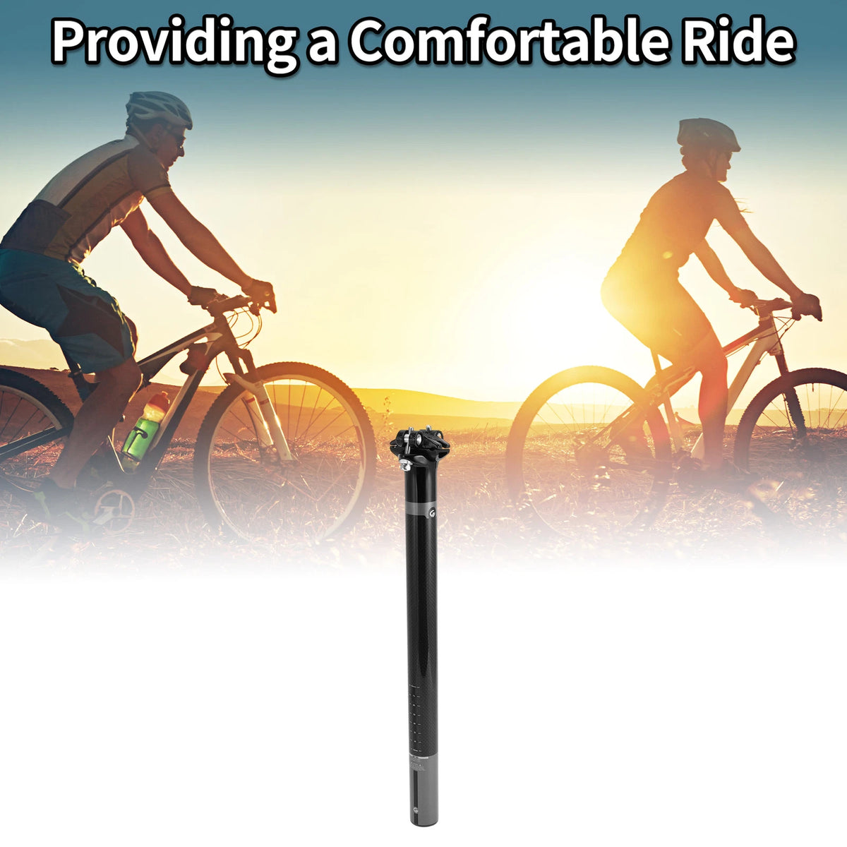 Bike Seat Post 31.6mm for (31.6x400mm) Shock Absorbing