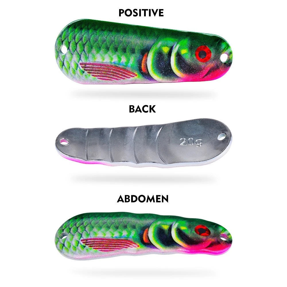 6.5cm Metal Spoon Lure 20g with #2 Treble Hook