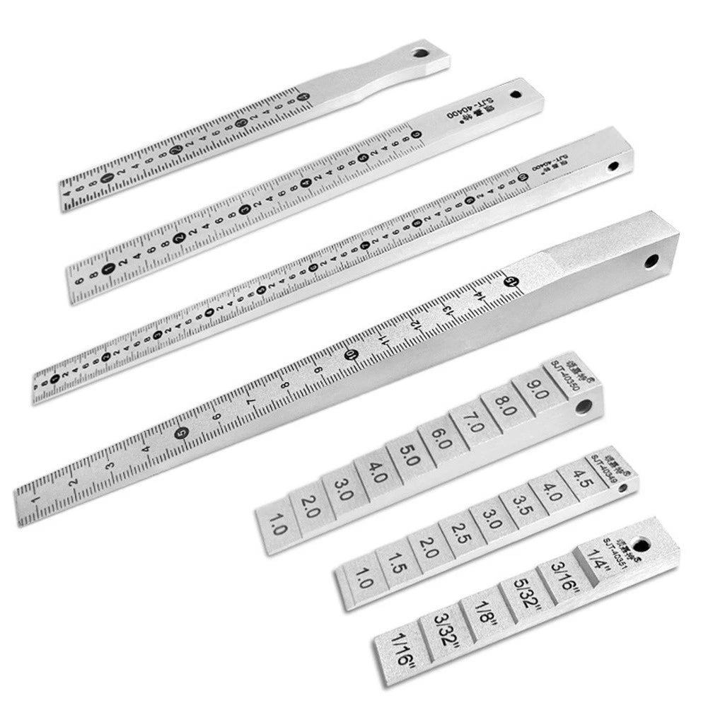 8 Piece Steel Wedge Feeler Gauge for Precise Mechanical Clearance Checking