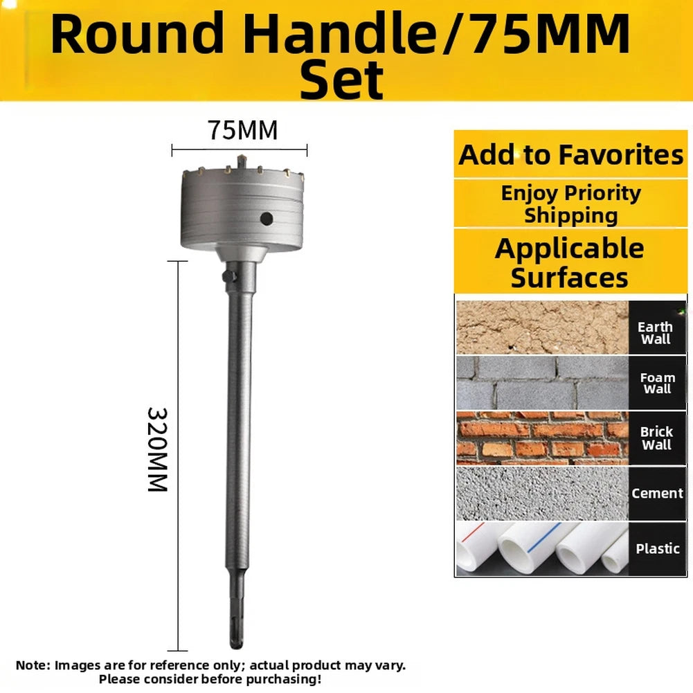 30mm x 120mm Concrete Drill Bit Set for Electric Hammers