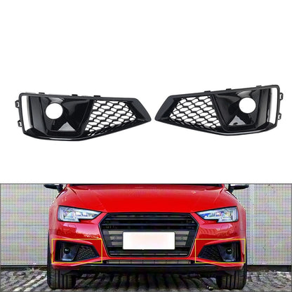 Front Bumper with Honeycomb Fog Light Grill for Audi A4 S4 (2019–2020)