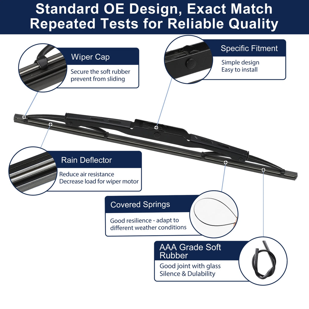 Rear Windshield Wiper Blade for Land Rover Defender (1990–2016)
