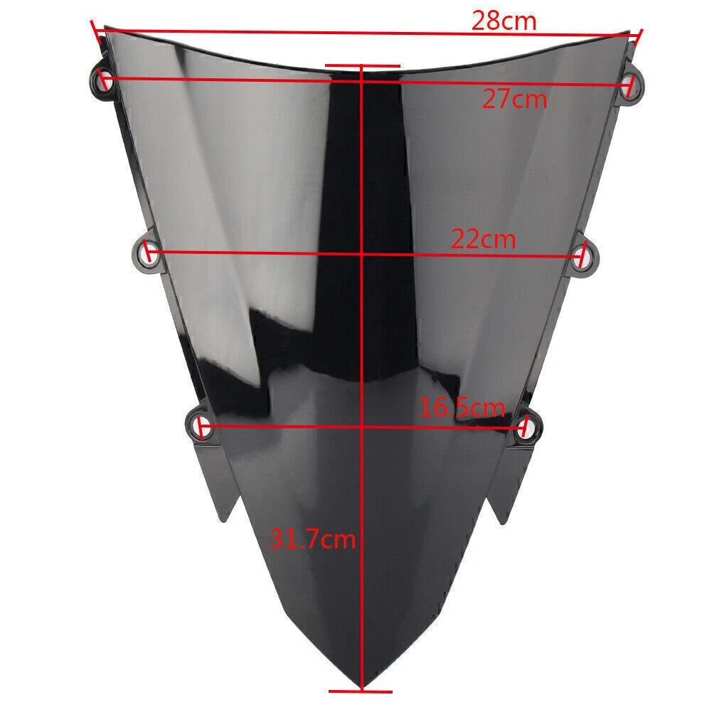 Windshield Deflector for Honda CBR500R (2016–2018) Black