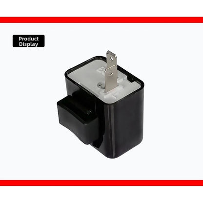 12V Flasher Relay for Motorcycles (Adjustable 50-200 Flashes Per Minute)