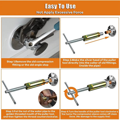 Sleeve Puller for Corroded Stuck Valves (1/2 in Compression Fittings)