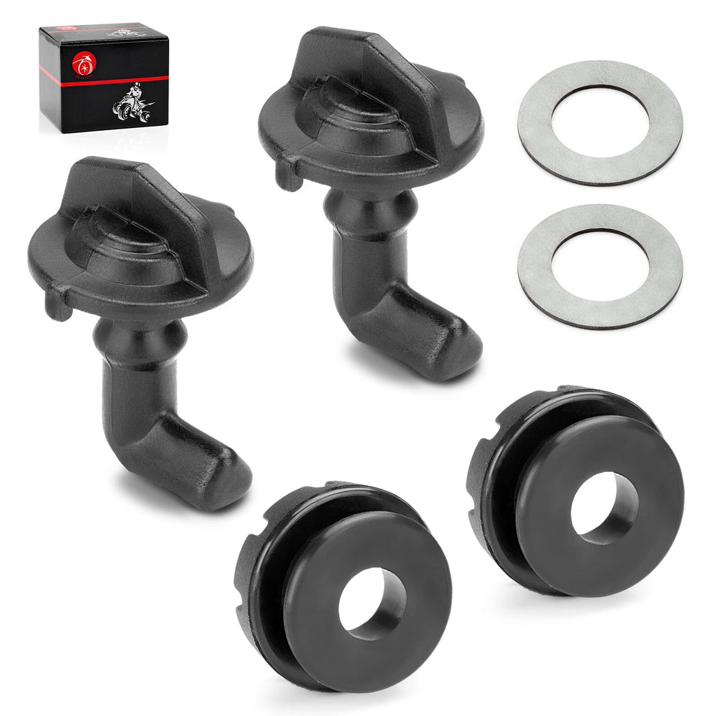 2Pcs Hood Latch Toggles + Grommets Washers Kit for Polaris RZR S 4 800 (2008–2014)