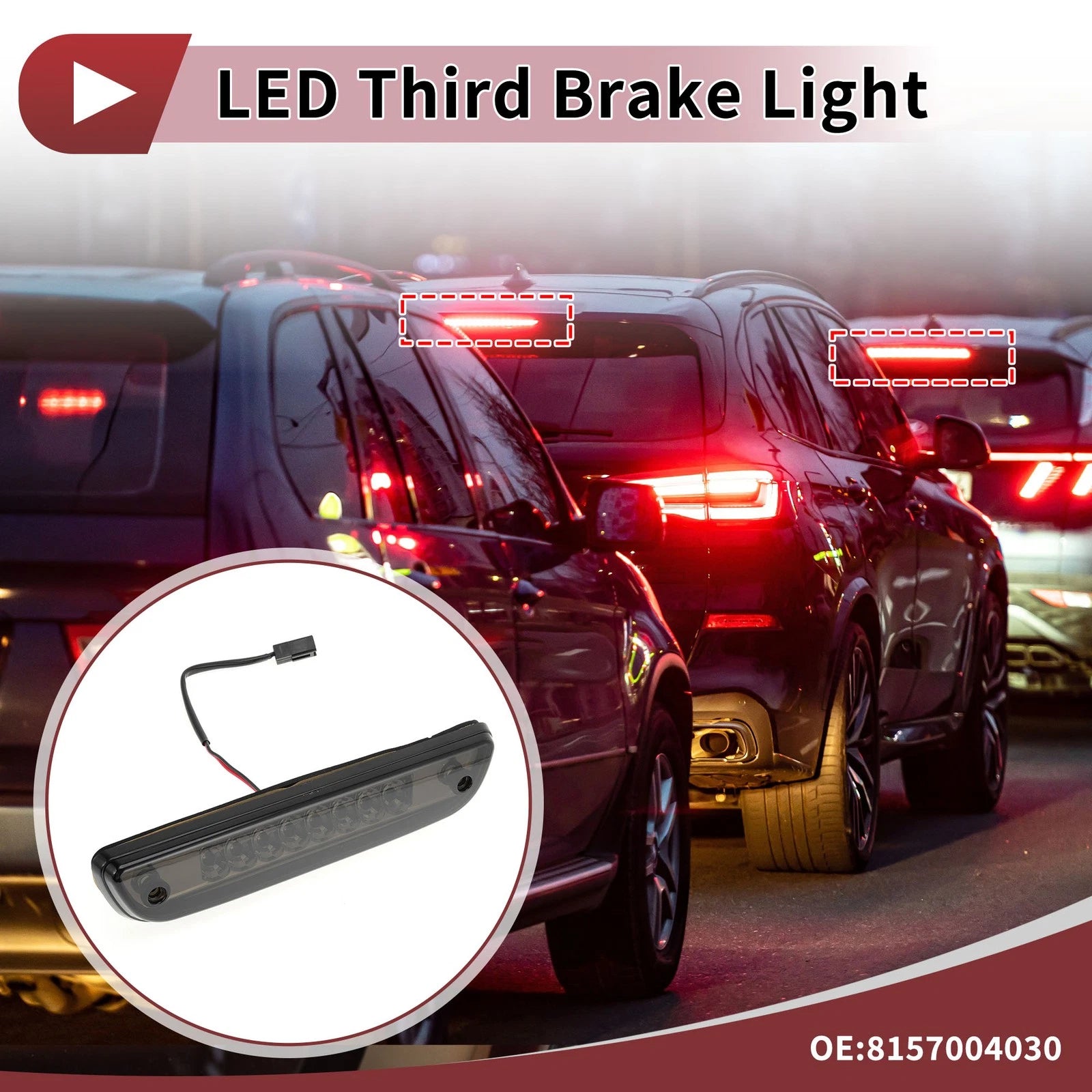LED Third Brake Light Replacement for Toyota Tacoma (2005–2015)