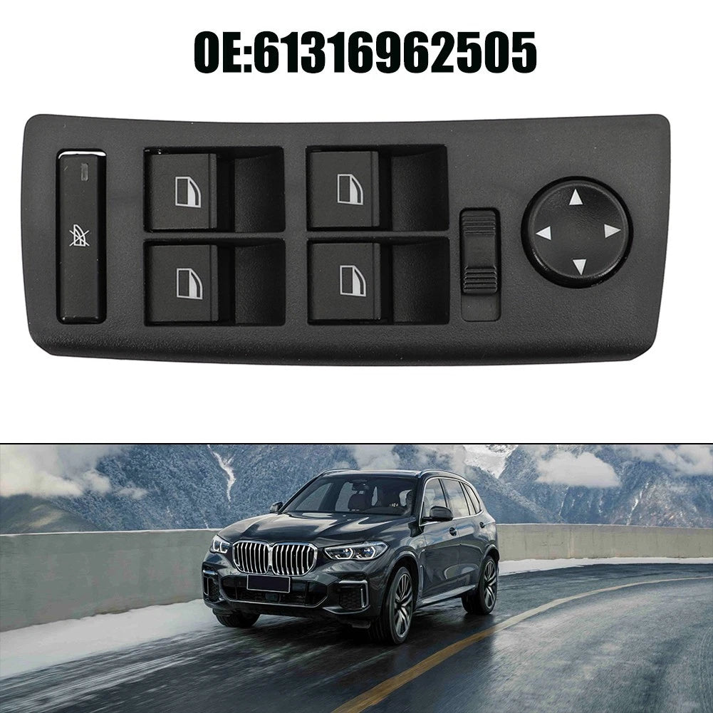 Window Lift Switch for BMW (Black, Driver Side)