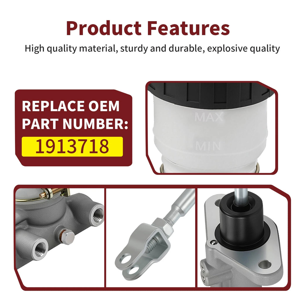 Brake Master Cylinder Tandem Assy 1913718 for Polaris Ranger RZR 2020–2025