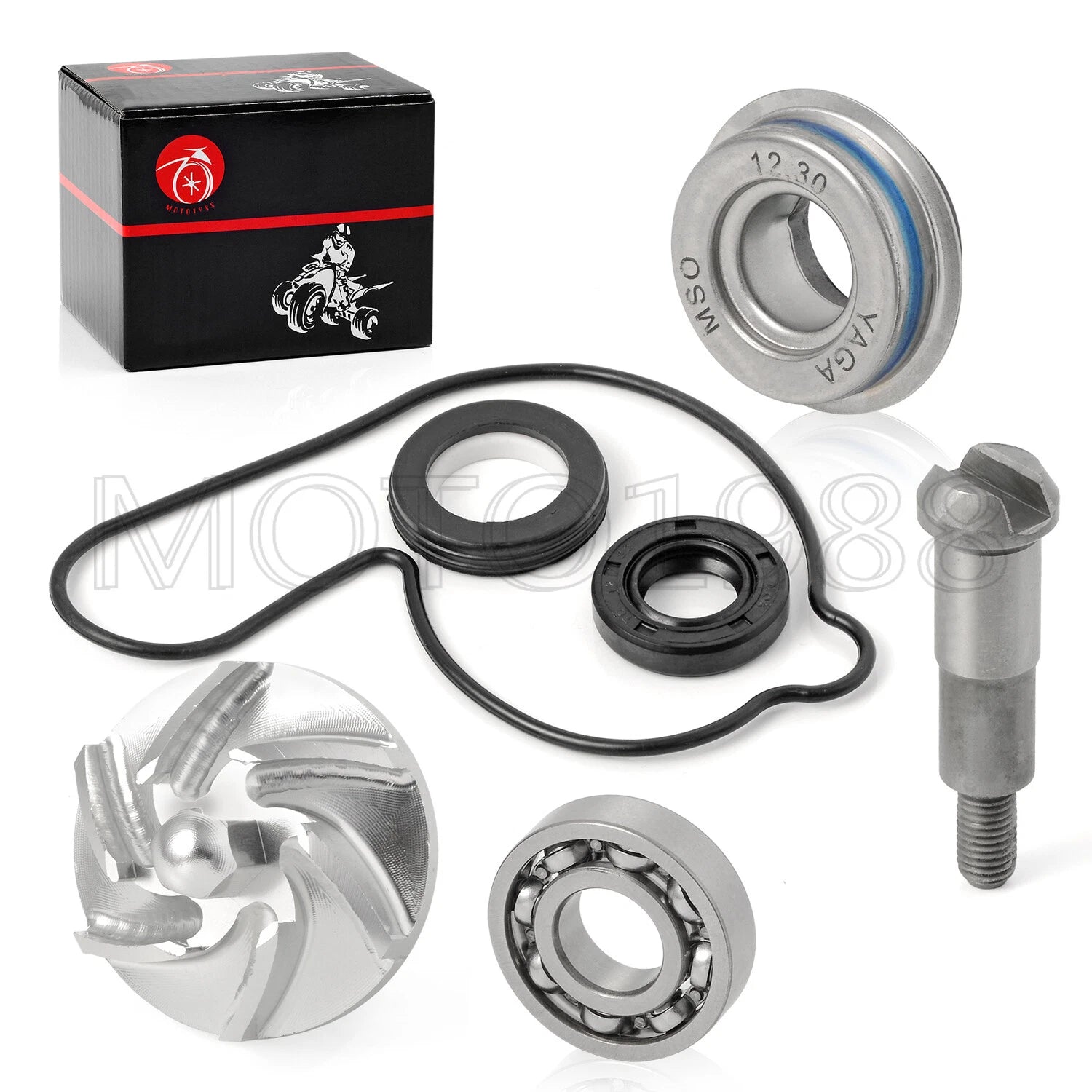 Water Pump Seal Repair Kit with Impeller & Shaft for Honda TRX450R TRX450ER (2004–2014)