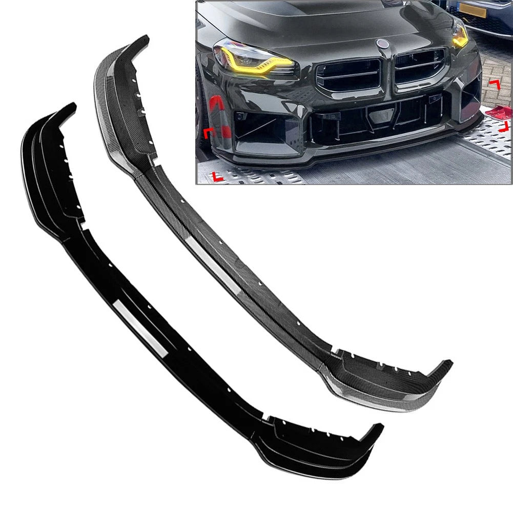 Front Bumper Spoiler Splitter Lip Body Kit for BMW M2 (2023–2024)