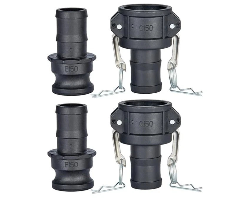2PC Cam Lock Fittings Set for Hose Coupler and Male Adapter