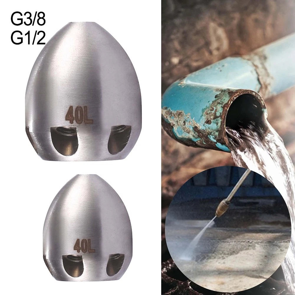 Stainless Steel Pipe Nozzle for 40L Drain Flushing (No Part Numbers)