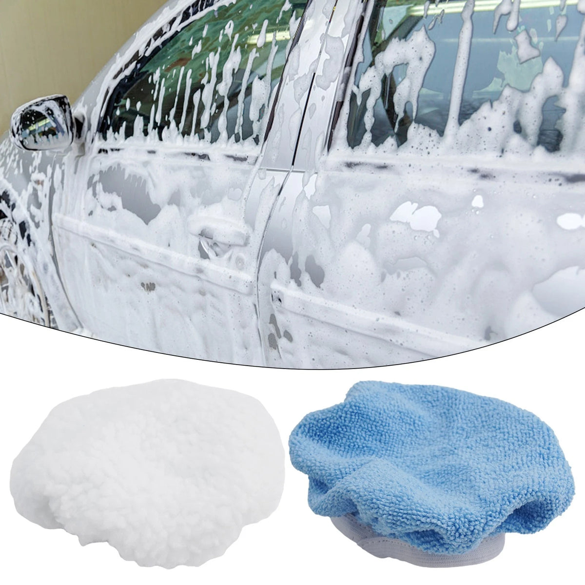 8pcs Polishing Pads for Car Polisher 150mm Blue