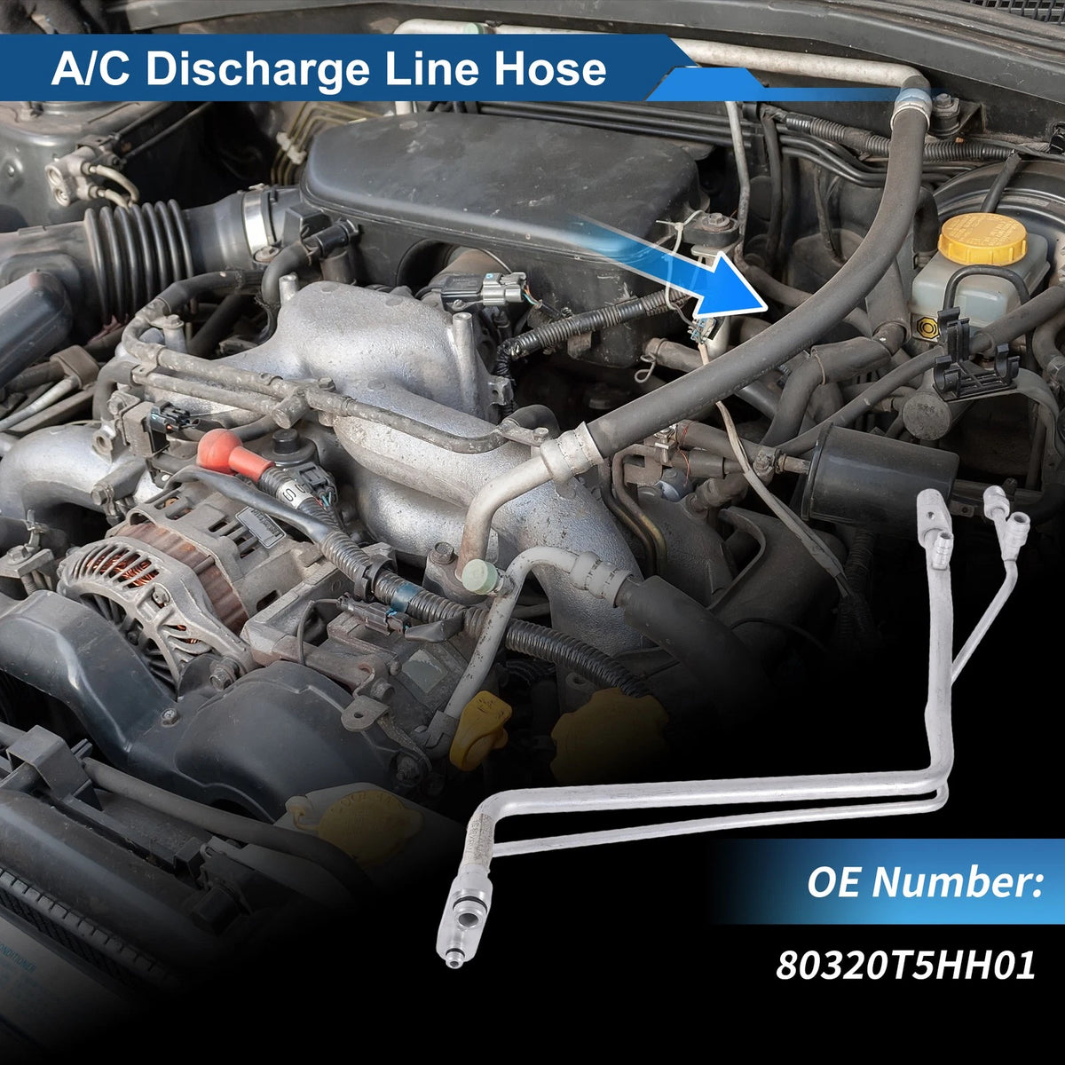 A/C Refrigerant Liquid Hose for Honda Fit (2015–2018) No. 80320T5HH01