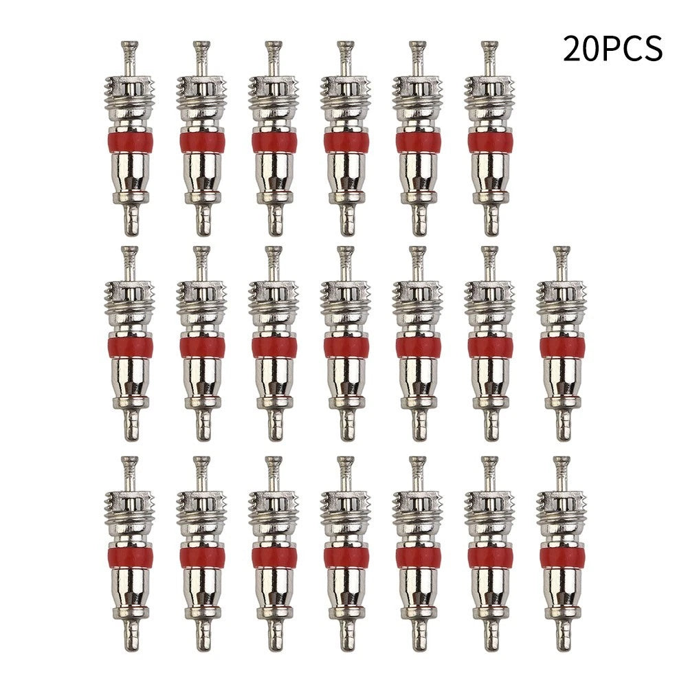 Tyre Valve Core Insert Set with Remover Tool for Car Bike Motorcycle