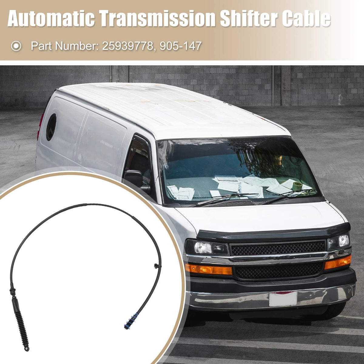 Vehicle Gear Shift Cable Set for Chevrolet Express 1500 2500 3500 (2003–2009)