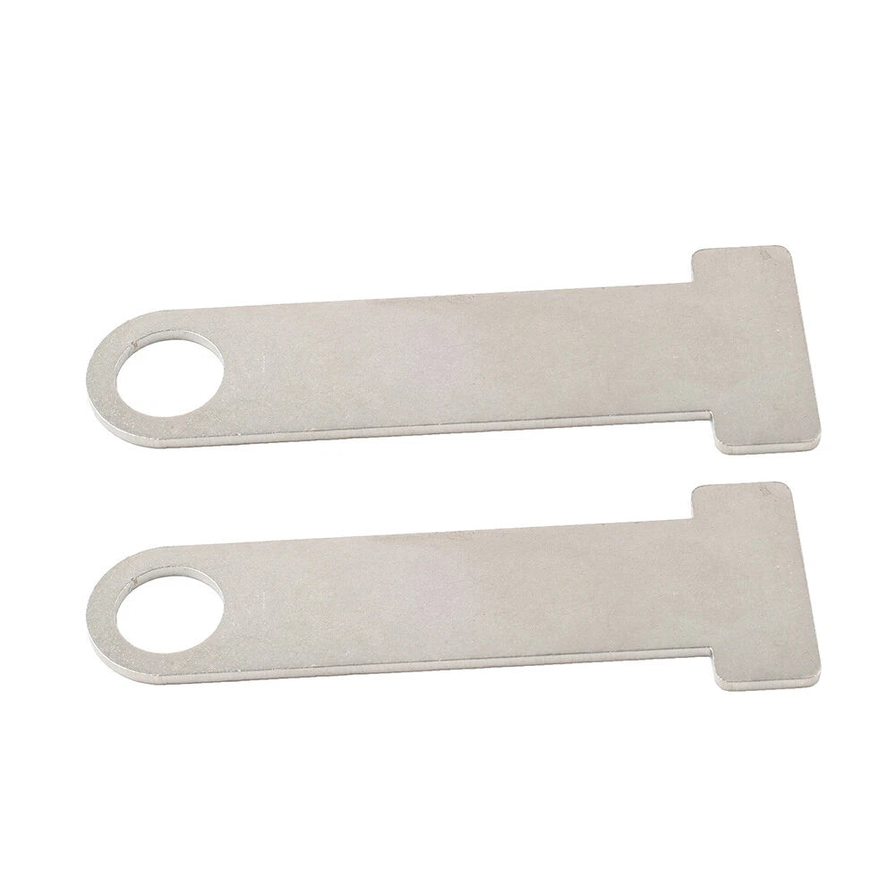 2X Motorcycle Helmet Strap D-Ring Steel Lock Extensions for Universal Fit