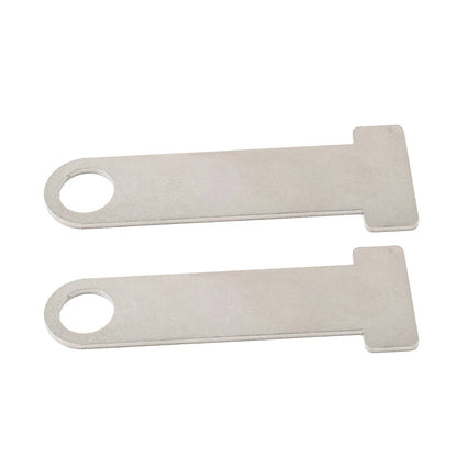 2X Motorcycle Helmet Strap D-Ring Steel Lock Extensions for Universal Fit