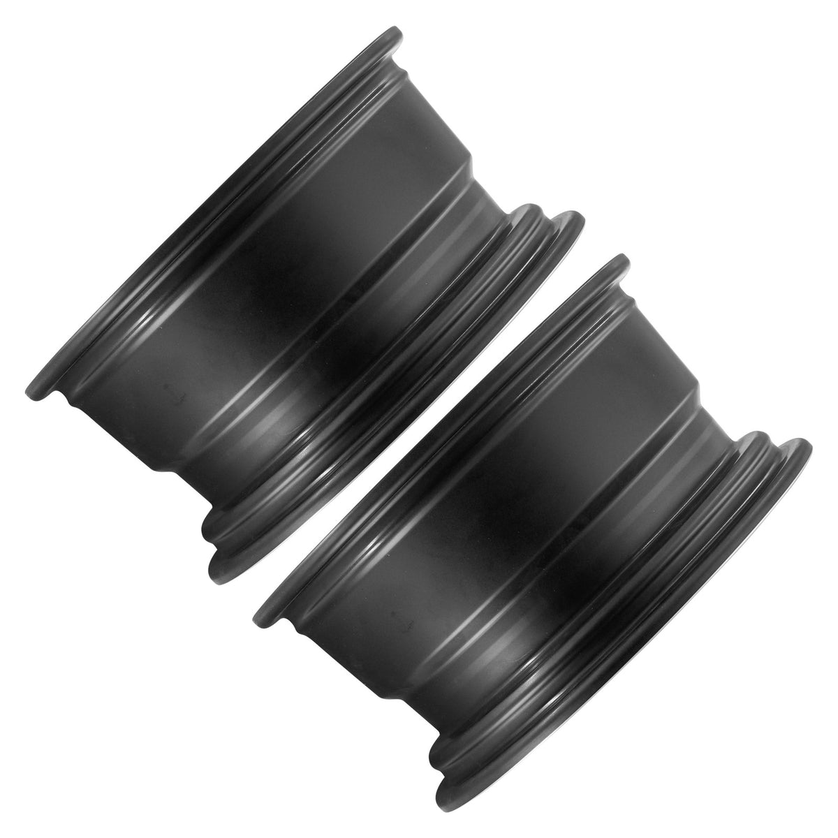 Front Wheel Satin Black 12x6 4+2 Offset for Jeep Wrangler (2007–2018)