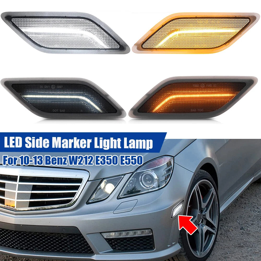 LED Side Marker Light for Benz W212 E350 E550 (2010–2013)