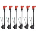 Set of 6 Ignition Coils for Yamaha 100HP 150HP 175HP 200HP 225HP