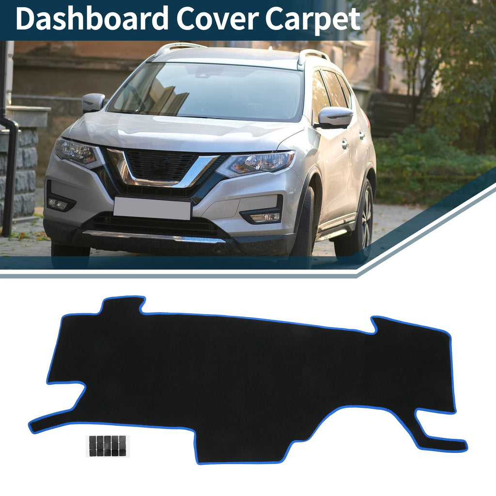 Dashboard Cover Mat for Nissan Note e-Power E13 (2020–2024) Black Blue Set