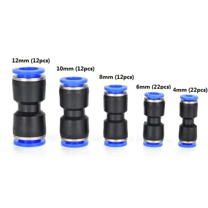80pcs Quick Connect Push Fittings for Various Tube Sizes