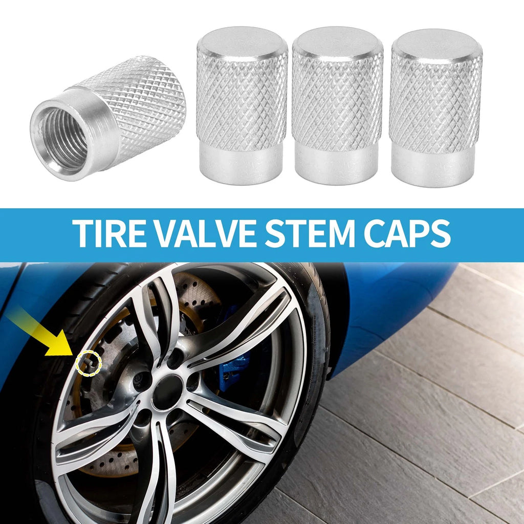 Tire Valve Stem Caps Replacement for Car SUV Bike RV (4 Pack) (2000–2025)