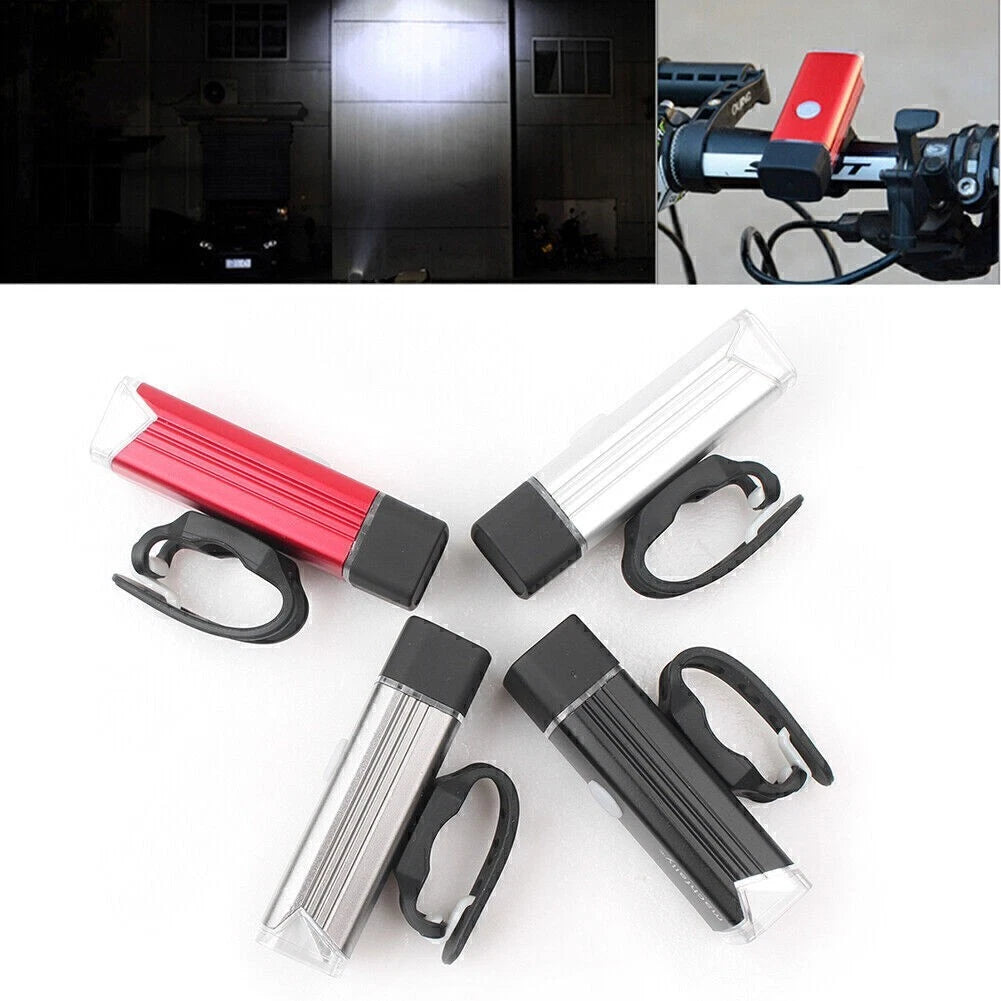 Rechargeable USB Bicycle Front Lamp Headlight Light (4 Modes)