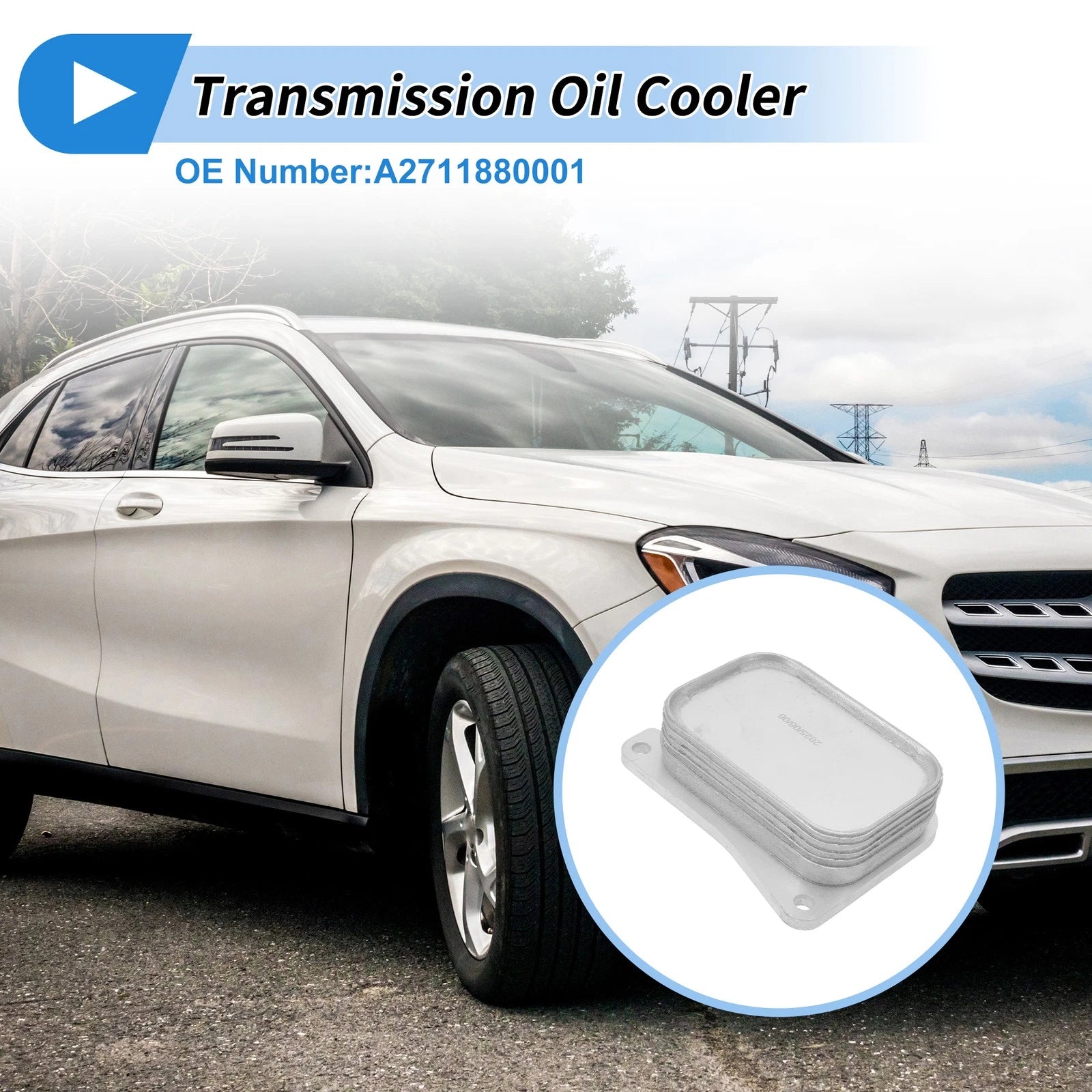 Engine Oil Cooler for Mercedes-Benz GLS550 2013–2019 4.7L V8 Replacement