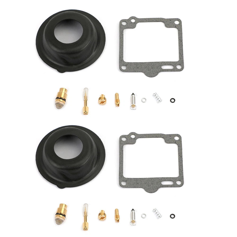 2X Carburetor Rebuild Repair Kit for Yamaha Virago XV750 XV1100 (1988–1999)