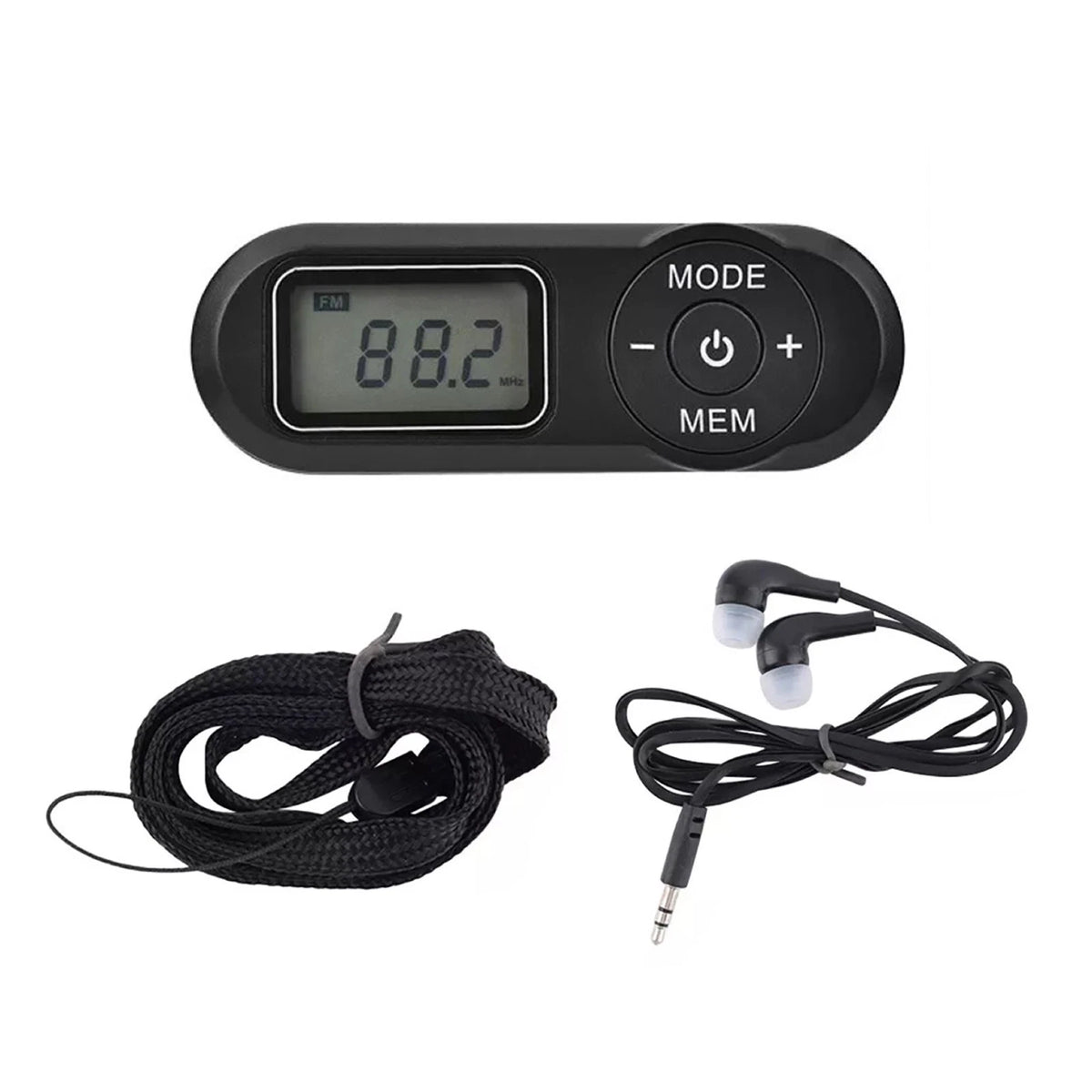 Portable Mini FM Radio with Intelligent Storage and Convenient Operation
