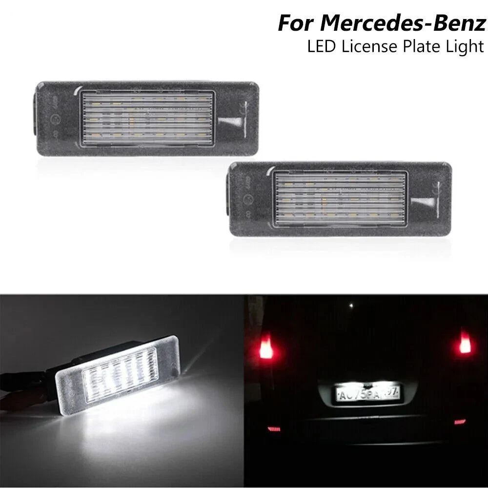 2X Rear License Plate LED Light for Mercedes Benz Sprinter W906 (2007–2018)
