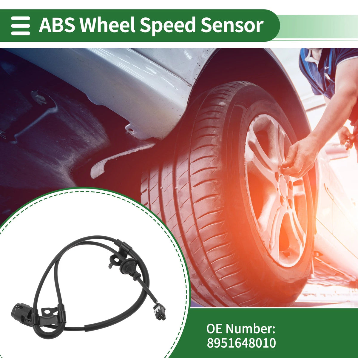 ABS Wheel Speed Sensor No. 8951648010 for Toyota Highlander (2001–2004)