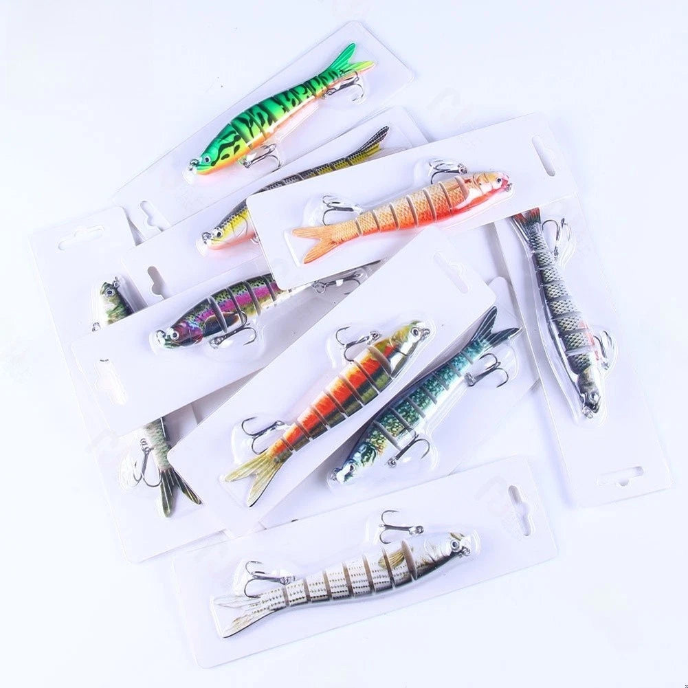 Fishing Lure 13.7cm 27g Multi Section Realistic 3D Paint ABS Red