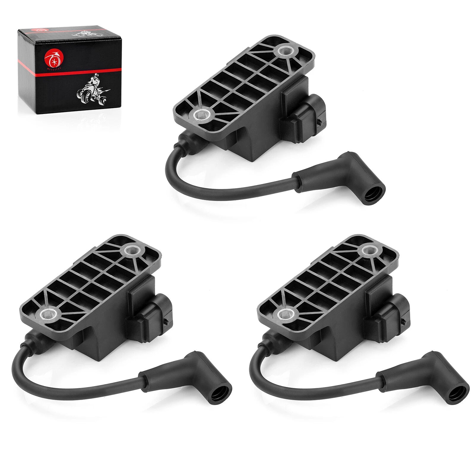 Set of 3 Outboard Ignition Coil CDM Module for Mercury 827509A10 (4 Pin)