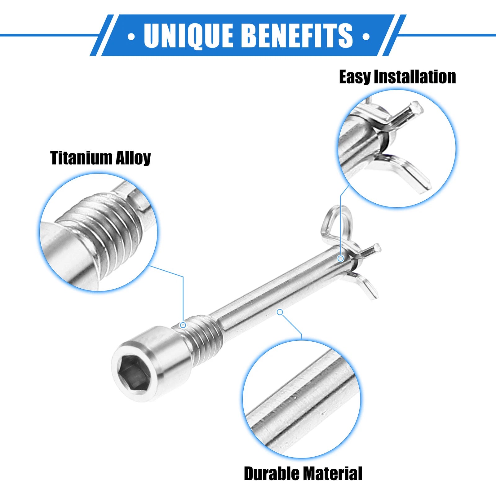 2 Pcs M4x0.7 Brake Caliper Bolt Screws for Mountain Bicycle